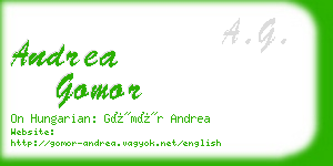andrea gomor business card